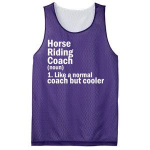 Horse Riding Coach Mesh Reversible Basketball Jersey Tank