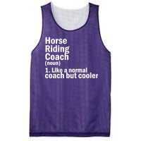 Horse Riding Coach Mesh Reversible Basketball Jersey Tank