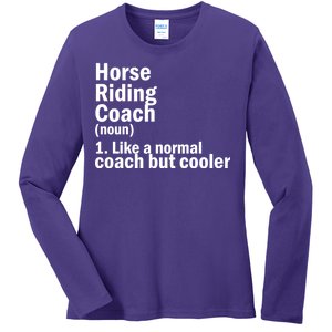 Horse Riding Coach Ladies Long Sleeve Shirt