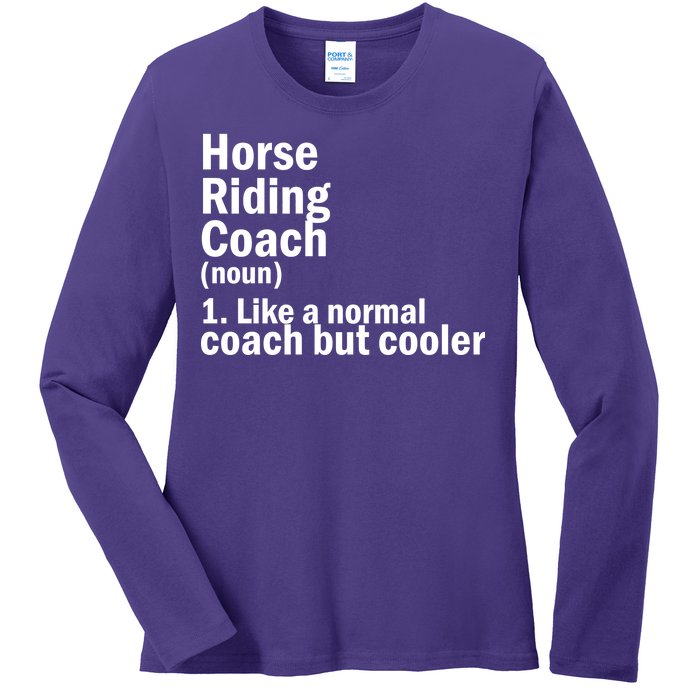 Horse Riding Coach Ladies Long Sleeve Shirt