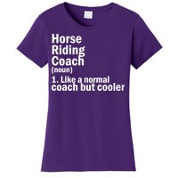 Horse Riding Coach Women's T-Shirt