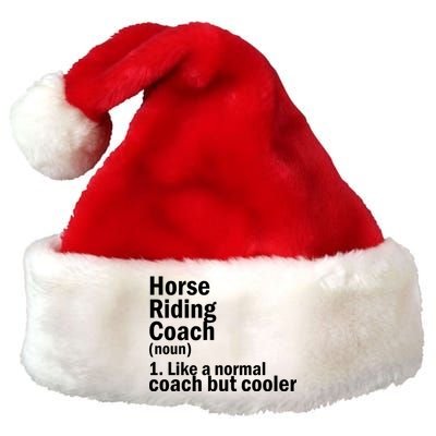 Horse Riding Coach Premium Christmas Santa Hat