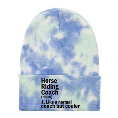 Horse Riding Coach Tie Dye 12in Knit Beanie