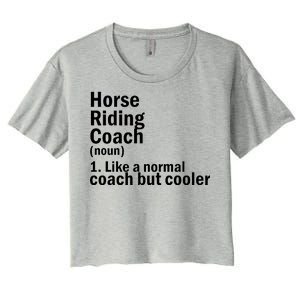 Horse Riding Coach Women's Crop Top Tee