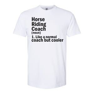 Horse Riding Coach Softstyle CVC T-Shirt