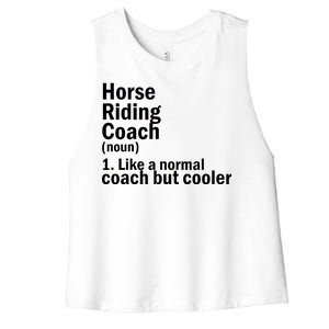 Horse Riding Coach Women's Racerback Cropped Tank