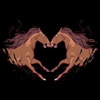 Horse Shaped Heart Backpack