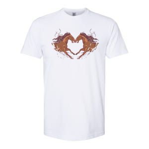 Horse Shaped Heart Softstyle CVC T-Shirt