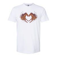 Horse Shaped Heart Softstyle CVC T-Shirt