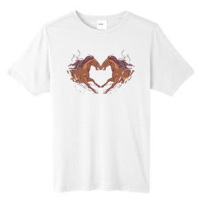 Horse Shaped Heart Tall Fusion ChromaSoft Performance T-Shirt