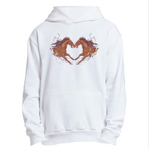 Horse Shaped Heart Urban Pullover Hoodie