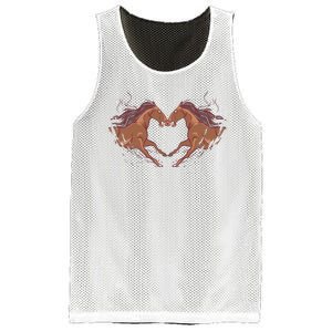 Horse Shaped Heart Mesh Reversible Basketball Jersey Tank