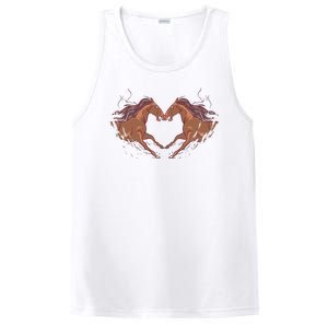 Horse Shaped Heart PosiCharge Competitor Tank