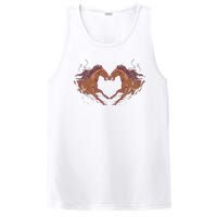 Horse Shaped Heart PosiCharge Competitor Tank