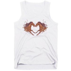 Horse Shaped Heart Tank Top