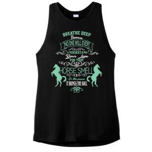 Horse Smell Ladies PosiCharge Tri-Blend Wicking Tank