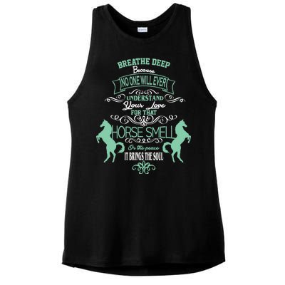 Horse Smell Ladies PosiCharge Tri-Blend Wicking Tank