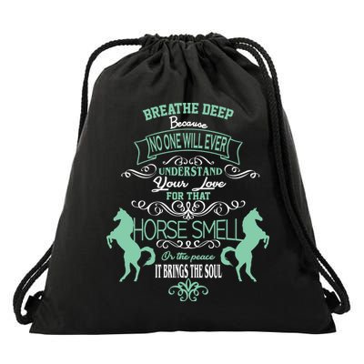 Horse Smell Drawstring Bag