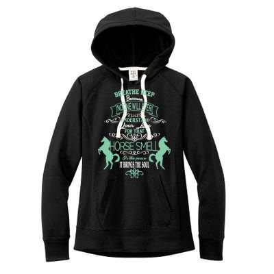 Horse Smell Women's Fleece Hoodie