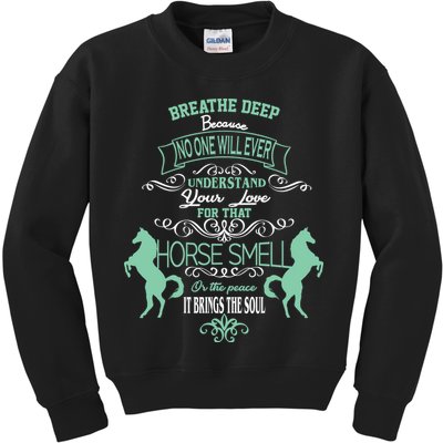 Horse Smell Kids Sweatshirt