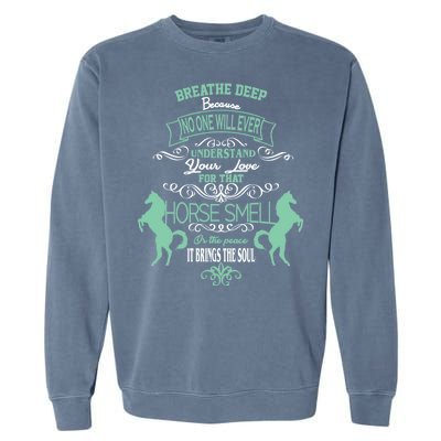 Horse Smell Garment-Dyed Sweatshirt