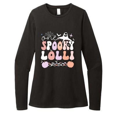 Halloween One Spooky Lolli Grandmother Groovy Womens CVC Long Sleeve Shirt