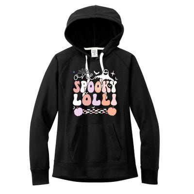 Halloween One Spooky Lolli Grandmother Groovy Women's Fleece Hoodie