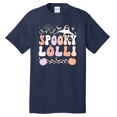 Halloween One Spooky Lolli Grandmother Groovy Tall T-Shirt