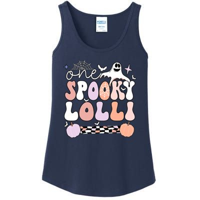 Halloween One Spooky Lolli Grandmother Groovy Ladies Essential Tank