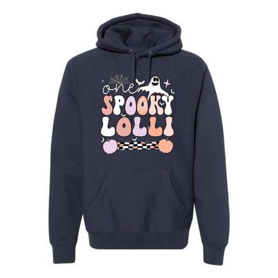 Halloween One Spooky Lolli Grandmother Groovy Premium Hoodie