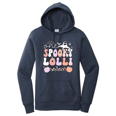 Halloween One Spooky Lolli Grandmother Groovy Women's Pullover Hoodie