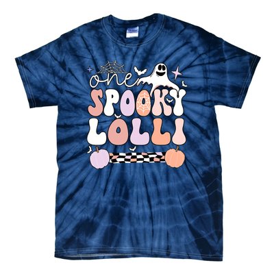 Halloween One Spooky Lolli Grandmother Groovy Tie-Dye T-Shirt