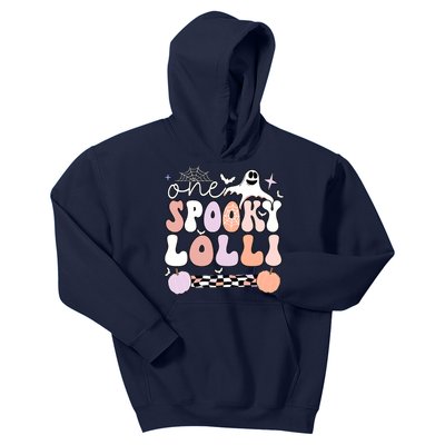 Halloween One Spooky Lolli Grandmother Groovy Kids Hoodie