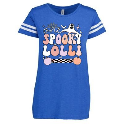 Halloween One Spooky Lolli Grandmother Groovy Enza Ladies Jersey Football T-Shirt