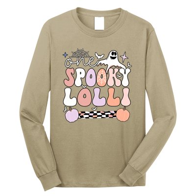 Halloween One Spooky Lolli Grandmother Groovy Long Sleeve Shirt