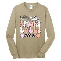 Halloween One Spooky Lolli Grandmother Groovy Tall Long Sleeve T-Shirt