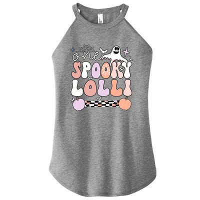 Halloween One Spooky Lolli Grandmother Groovy Women's Perfect Tri Rocker Tank