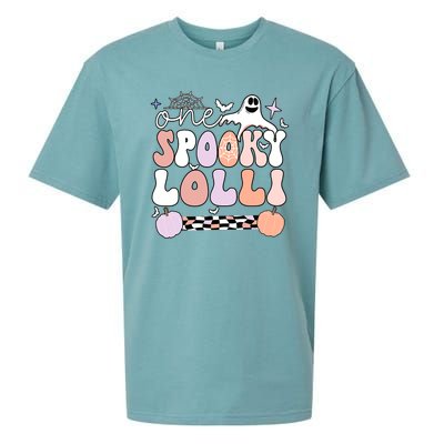 Halloween One Spooky Lolli Grandmother Groovy Sueded Cloud Jersey T-Shirt