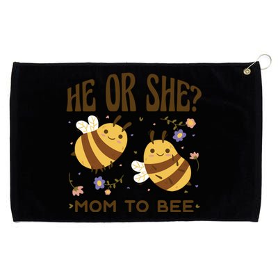 He Or She Mom To Bee Gender Reveal Grommeted Golf Towel