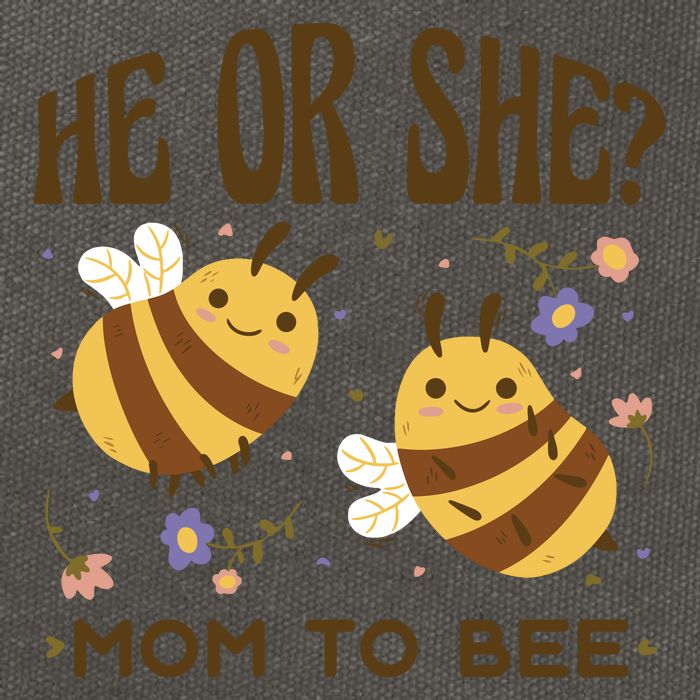He Or She Mom To Bee Gender Reveal Cotton Canvas Backpack