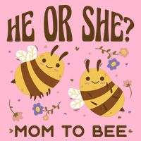 He Or She Mom To Bee Gender Reveal Women's V-Neck T-Shirt
