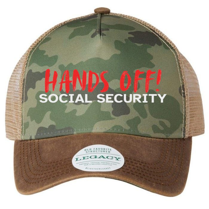 Hands Off Social Security Protest Resist Save Democracy Legacy Tie Dye Trucker Hat
