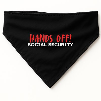 Hands Off Social Security Protest Resist Save Democracy USA-Made Doggie Bandana