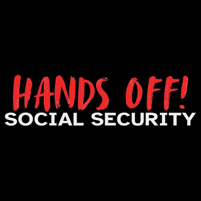 Hands Off Social Security Protest Resist Save Democracy Button