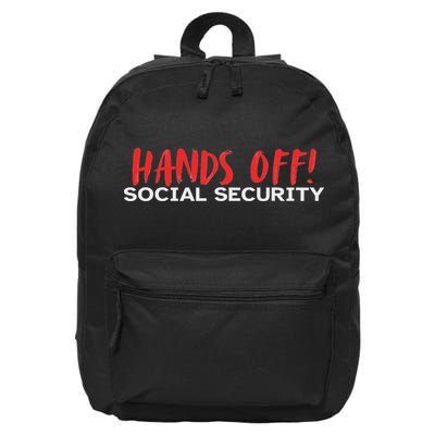 Hands Off Social Security Protest Resist Save Democracy 16 in Basic Backpack