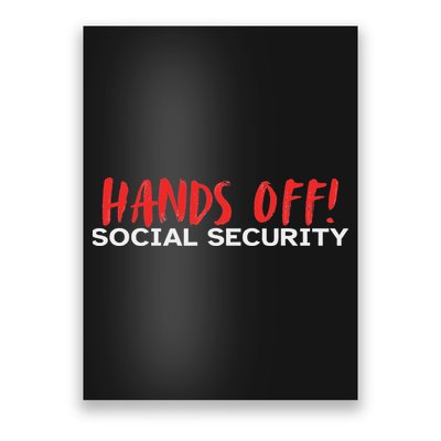 Hands Off Social Security Protest Resist Save Democracy Poster