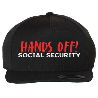 Hands Off Social Security Protest Resist Save Democracy Wool Snapback Cap
