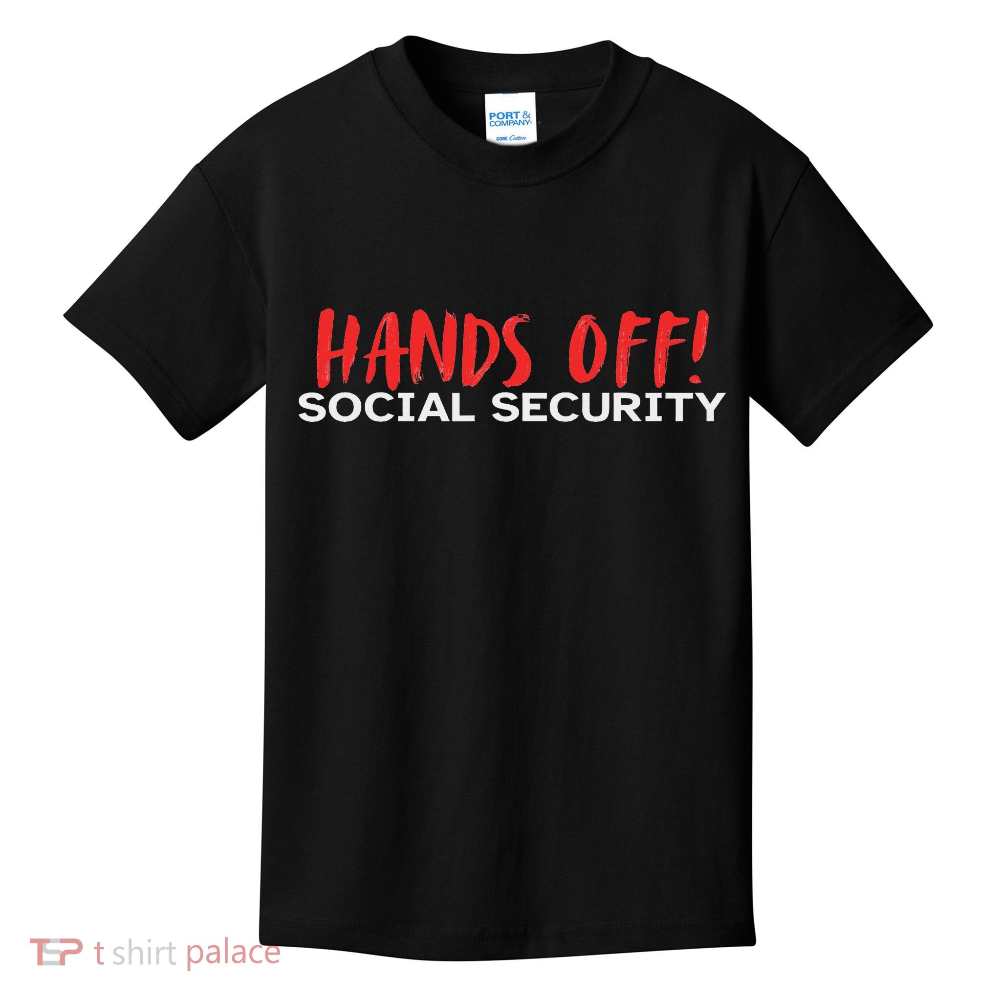 Hands Off Social Security Protest Resist Save Democracy Kids T-Shirt