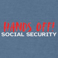 Hands Off Social Security Protest Resist Save Democracy Garment-Dyed Sweatshirt