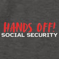 Hands Off Social Security Protest Resist Save Democracy Vector Backpack